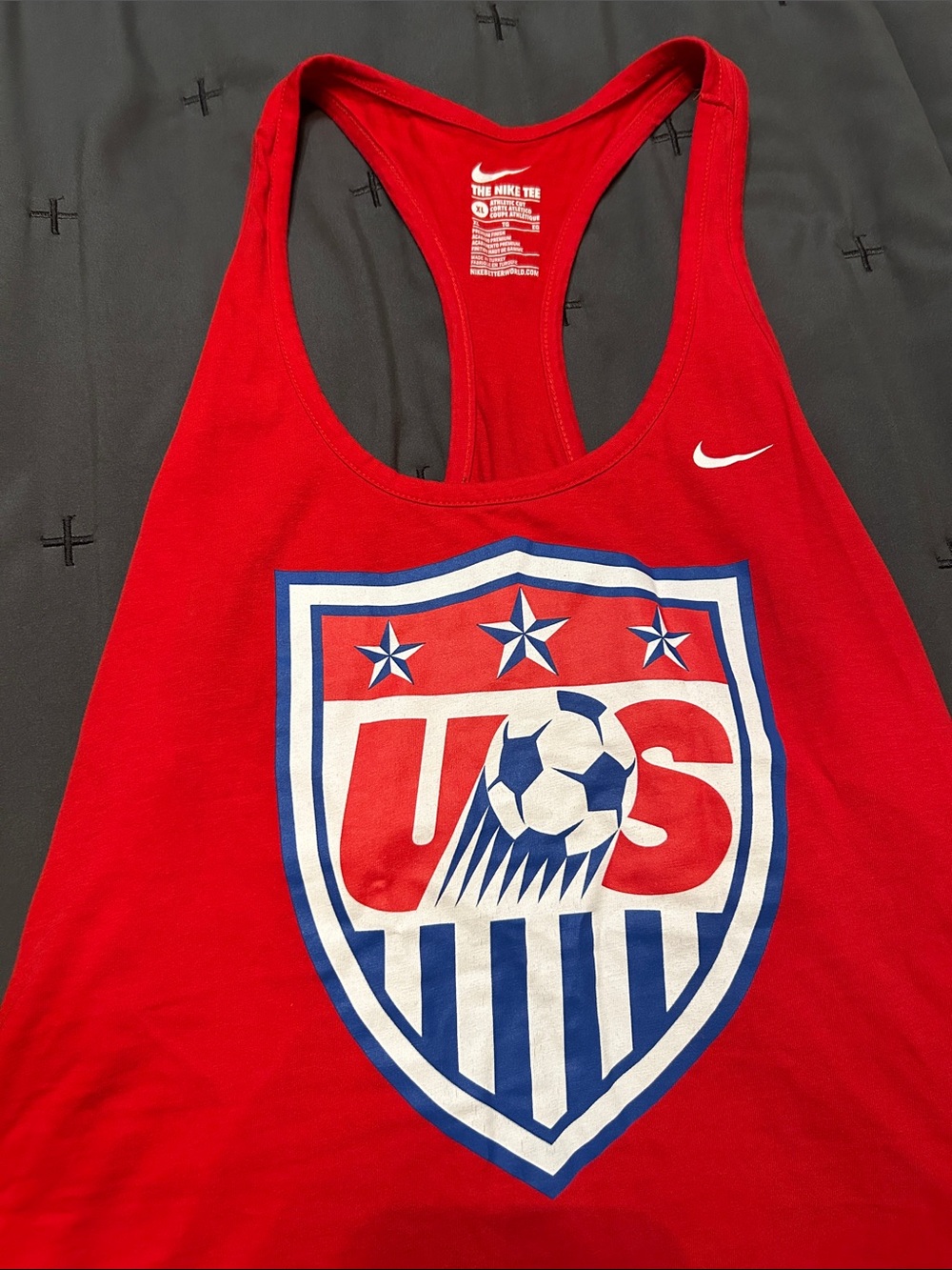 Cardinal red US soccer tank top